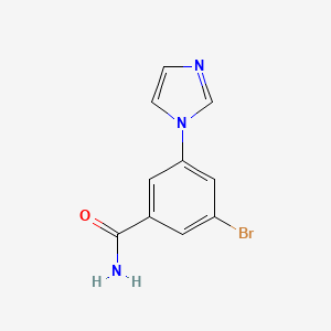 3-Bromo-5-(1H-imidazol-1-yl)benzamide