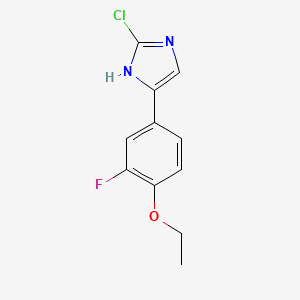 2-Chloro-5-(4-ethoxy-3-fluorophenyl)-1H-imidazole