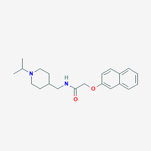 molecular formula C21H28N2O2 B2847212 N-((1-异丙基哌嗪-4-基)甲基)-2-(萘-2-氧基)乙酰胺 CAS No. 953988-87-9