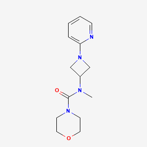 molecular formula C14H20N4O2 B2847218 N-Methyl-N-(1-pyridin-2-ylazetidin-3-yl)morpholine-4-carboxamide CAS No. 2415500-41-1