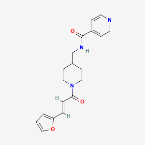 (E)-N-((1-(3-(furan-2-yl)acryloyl)piperidin-4-yl)methyl)isonicotinamide