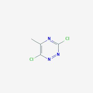 molecular formula C4H3Cl2N3 B2847232 3,6-Dichloro-5-methyl-1,2,4-triazine CAS No. 132434-82-3