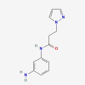 N-(3-aminophenyl)-3-(1H-pyrazol-1-yl)propanamide