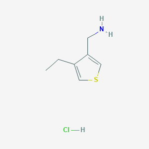 (4-Ethylthiophen-3-yl)methanamine;hydrochloride