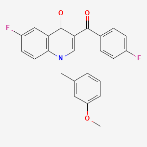 6-Fluoro-3-(4-fluorobenzoyl)-1-[(3-methoxyphenyl)methyl]-1,4-dihydroquinolin-4-one