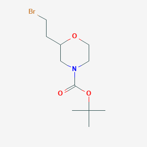 molecular formula C11H20BrNO3 B2847264 Tert-butyl 2-(2-bromoethyl)morpholine-4-carboxylate CAS No. 958026-64-7