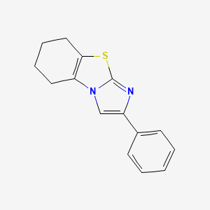 molecular formula C15H14N2S B2847272 2-Phenyl-5,6,7,8-tetrahydroimidazo[2,1-b][1,3]benzothiazole CAS No. 25752-17-4