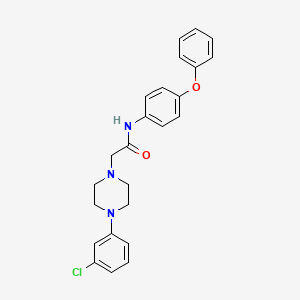 2-[4-(3-chlorophenyl)piperazin-1-yl]-N-(4-phenoxyphenyl)acetamide