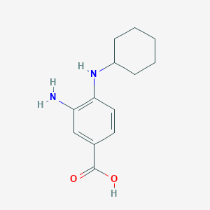 3-Amino-4-cyclohexylamino-benzoic acid