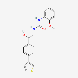 1-{2-Hydroxy-2-[4-(thiophen-3-yl)phenyl]ethyl}-3-(2-methoxyphenyl)urea