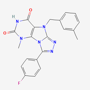 3-(4-fluorophenyl)-5-methyl-9-(3-methylbenzyl)-5H-[1,2,4]triazolo[4,3-e]purine-6,8(7H,9H)-dione
