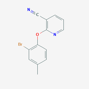 2-(2-Bromo-4-methylphenoxy)pyridine-3-carbonitrile