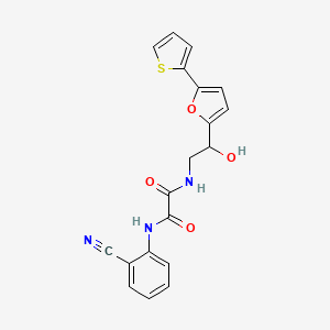 N'-(2-cyanophenyl)-N-{2-hydroxy-2-[5-(thiophen-2-yl)furan-2-yl]ethyl}ethanediamide