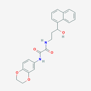N1-(2,3-dihydrobenzo[b][1,4]dioxin-6-yl)-N2-(3-hydroxy-3-(naphthalen-1-yl)propyl)oxalamide