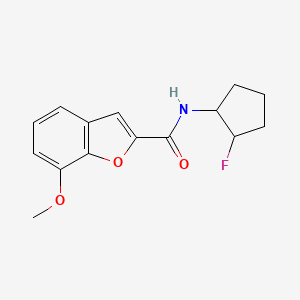 N-(2-fluorocyclopentyl)-7-methoxy-1-benzofuran-2-carboxamide