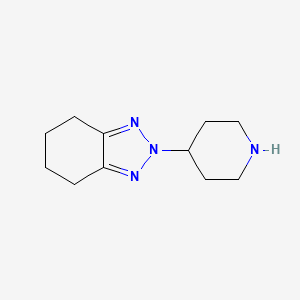 molecular formula C11H18N4 B2847320 2-Piperidin-4-yl-4,5,6,7-tetrahydrobenzotriazole CAS No. 2375271-51-3