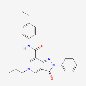 N-(4-ethylphenyl)-3-oxo-2-phenyl-5-propyl-3,5-dihydro-2H-pyrazolo[4,3-c]pyridine-7-carboxamide