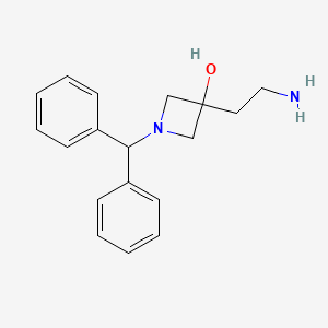 3-(2-Aminoethyl)-1-(diphenylmethyl)azetidin-3-ol