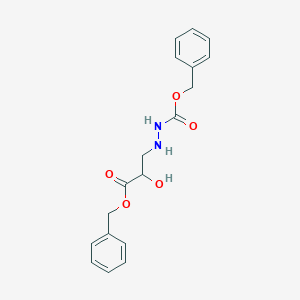 molecular formula C18H20N2O5 B2847334 Benzyl 3-({[(benzyloxy)carbonyl]amino}amino)-2-hydroxypropanoate CAS No. 2374758-06-0