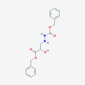 molecular formula C18H20N2O5 B2847334 苄基3-({[(苄氧基)羰基]氨基}氨基)-2-羟基丙酸酯 CAS No. 2374758-06-0