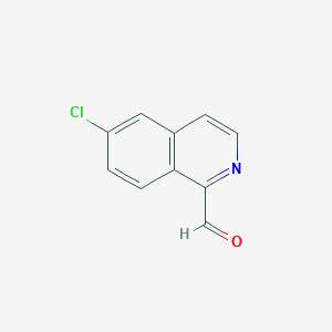 molecular formula C10H6ClNO B2847357 6-Chloroisoquinoline-1-carbaldehyde CAS No. 1537415-87-4