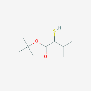 molecular formula C9H18O2S B2847367 Tert-butyl 3-methyl-2-sulfanylbutanoate CAS No. 1702524-88-6