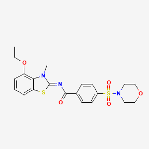 molecular formula C21H23N3O5S2 B2847373 (Z)-N-(4-ethoxy-3-methylbenzo[d]thiazol-2(3H)-ylidene)-4-(morpholinosulfonyl)benzamide CAS No. 1164529-17-2