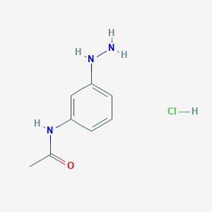 molecular formula C8H12ClN3O B2847375 N-(3-Hydrazinylphenyl)acetamide hydrochloride CAS No. 1187369-44-3