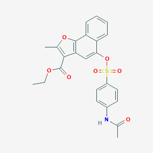 Ethyl 5-({[4-(acetylamino)phenyl]sulfonyl}oxy)-2-methylnaphtho[1,2-b]furan-3-carboxylate