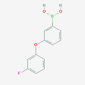 molecular formula C12H10BFO3 B2847394 3-(3-氟苯氧基)苯硼酸 CAS No. 2377611-79-3