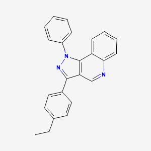 molecular formula C24H19N3 B2847404 3-(4-乙基苯基)-1-苯基-1H-吡唑并[4,3-c]喹啉 CAS No. 901268-03-9