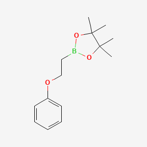 molecular formula C14H21BO3 B2847414 4,4,5,5-Tetramethyl-2-(2-phenoxyethyl)-1,3,2-dioxaborolane CAS No. 1357000-38-4