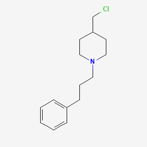 molecular formula C15H22ClN B2847428 4-(Chloromethyl)-1-(3-phenylpropyl)piperidine CAS No. 1273681-73-4