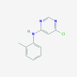 molecular formula C11H10ClN3 B2847441 6-Chloro-N-(2-methylphenyl)-4-pyrimidinamine CAS No. 936075-45-5