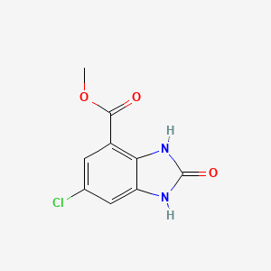molecular formula C9H7ClN2O3 B2847444 methyl 6-chloro-2-oxo-2,3-dihydro-1H-benzo[d]imidazole-4-carboxylate CAS No. 1388041-76-6