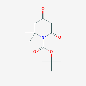 molecular formula C12H19NO4 B2847474 Tert-butyl 2,2-dimethyl-4,6-dioxopiperidine-1-carboxylate CAS No. 1245912-12-2