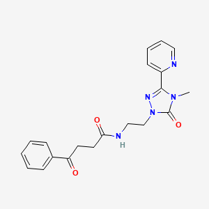 N-(2-(4-methyl-5-oxo-3-(pyridin-2-yl)-4,5-dihydro-1H-1,2,4-triazol-1-yl)ethyl)-4-oxo-4-phenylbutanamide