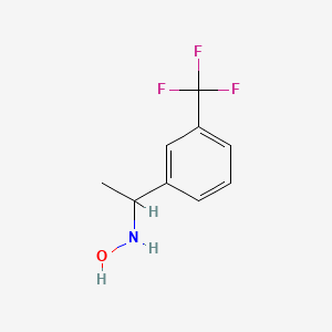 N-{1-[3-(trifluoromethyl)phenyl]ethyl}hydroxylamine