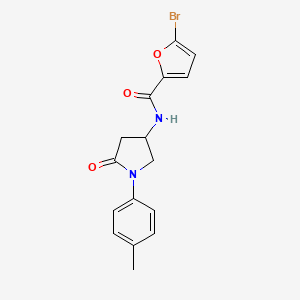 5-bromo-N-(5-oxo-1-(p-tolyl)pyrrolidin-3-yl)furan-2-carboxamide