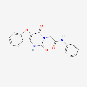 2-(2,4-dioxo-1,2-dihydrobenzofuro[3,2-d]pyrimidin-3(4H)-yl)-N-phenylacetamide
