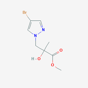 Methyl 3-(4-bromopyrazol-1-yl)-2-hydroxy-2-methylpropanoate