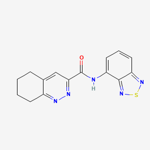 molecular formula C15H13N5OS B2847486 N-(2,1,3-Benzothiadiazol-4-yl)-5,6,7,8-tetrahydrocinnoline-3-carboxamide CAS No. 2415490-21-8