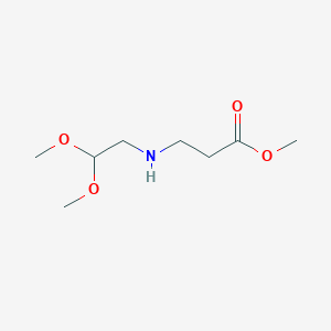 molecular formula C8H17NO4 B2847503 甲基 3-[(2,2-二甲氧基乙基)氨基]丙酸酯 CAS No. 86017-91-6