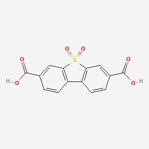 molecular formula C14H8O6S B2847506 5,5-Dioxodibenzothiophene-3,7-dicarboxylic acid CAS No. 23613-32-3