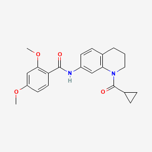 N-[1-(cyclopropanecarbonyl)-3,4-dihydro-2H-quinolin-7-yl]-2,4-dimethoxybenzamide
