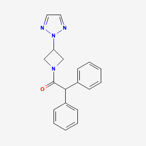 1-(3-(2H-1,2,3-triazol-2-yl)azetidin-1-yl)-2,2-diphenylethan-1-one