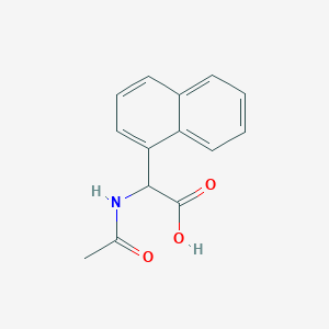 molecular formula C14H13NO3 B2847533 (Acetylamino)(1-naphthyl)acetic acid CAS No. 220321-08-4