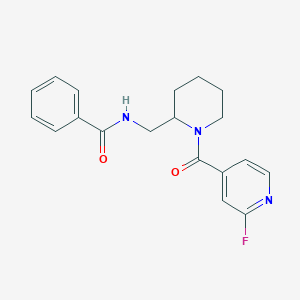 N-[[1-(2-Fluoropyridine-4-carbonyl)piperidin-2-yl]methyl]benzamide