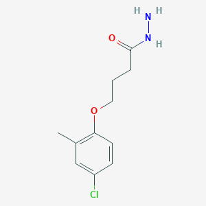 molecular formula C11H15ClN2O2 B2847559 4-(4-氯-2-甲基苯氧基)丁酰肼 CAS No. 545355-20-2