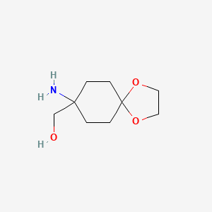 (8-Amino-1,4-dioxaspiro[4.5]dec-8-yl)methanol